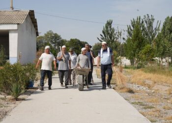 Ҳашар кунларида масжид ва қабристонлар обод қилинди