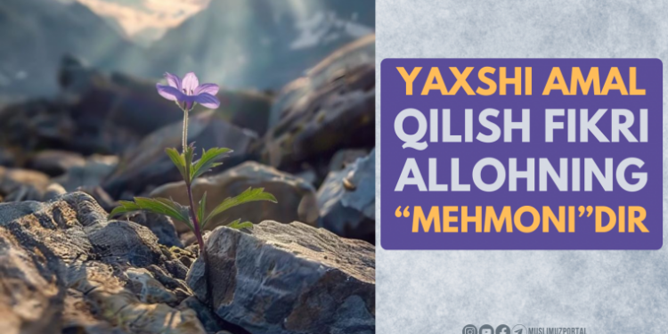 Яхши амал қилиш фикри Аллоҳнинг “меҳмони”дир