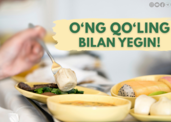 Ўнг қўлинг билан е!