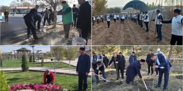 Масжидлар атрофида 33 мингга яқин кўчат экилди